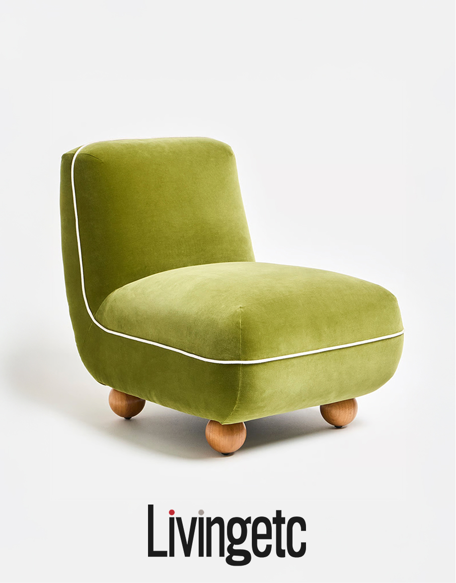 Ana Green Velvet Accent Chair